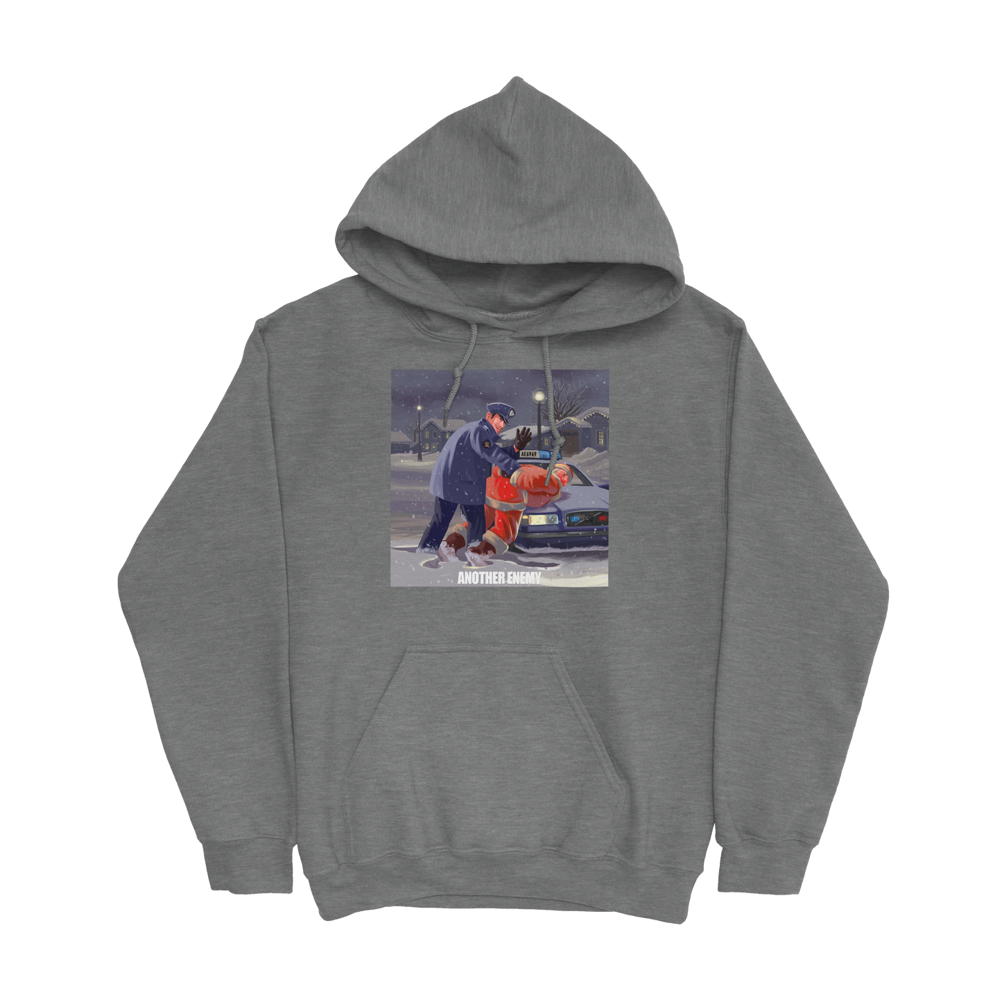 Bad Santa Hoodie Grey