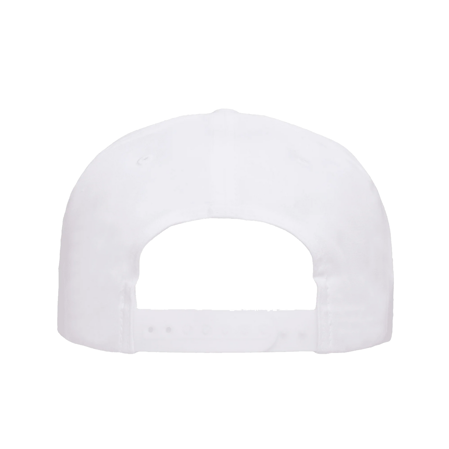 Death Metal Logo Snapback Hat White