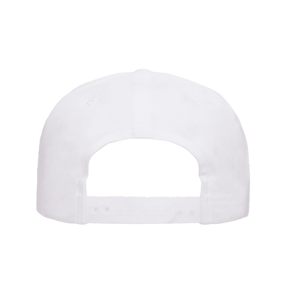 Death Metal Logo Snapback Hat White