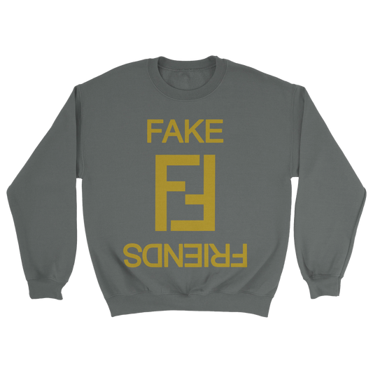 Fake Friends Crewneck Charcoal