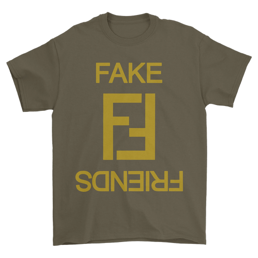 Fake Friends T-Shirt Olive