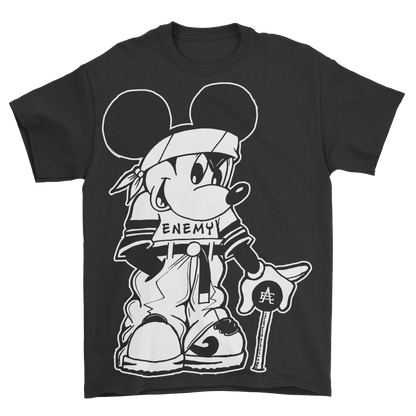 Old School Mouse T-Shirt Black