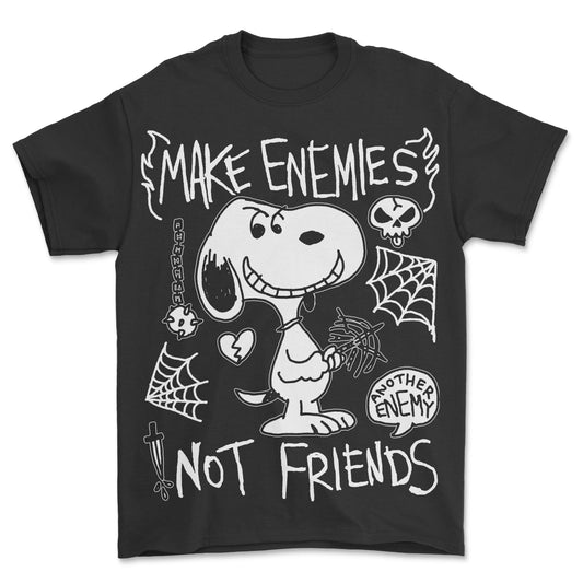 Make Enemies T-Shirt Black