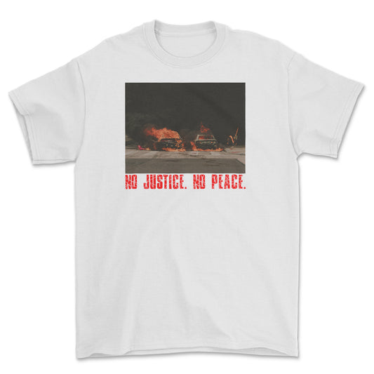 No Justice  No Peace T-Shirt White