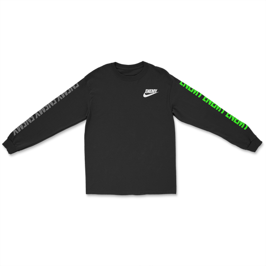 Three Peat Long Sleeve T-Shirt Black
